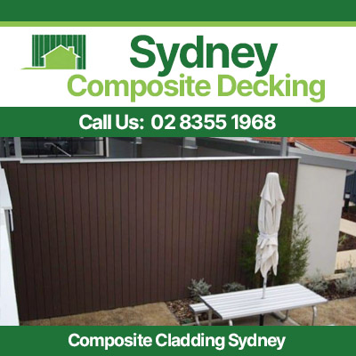 Vertical composite cladding fence in Sydney home